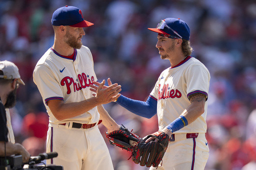 Phillies’ Zack Wheeler throws 1-hitter for his first complete game since 2021