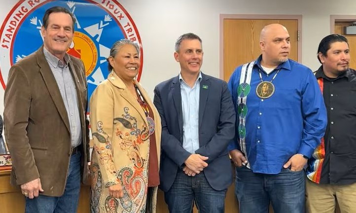 Gov. Rhoden Visits Standing Rock Sioux Tribe alongside ND Gov. Armstrong
