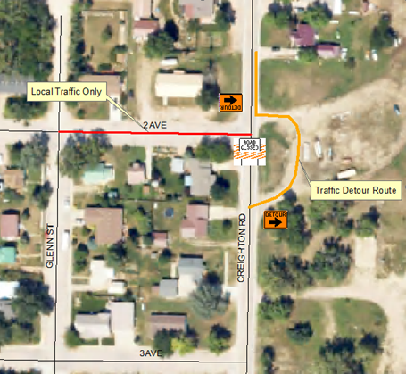 Creighton Road Closure