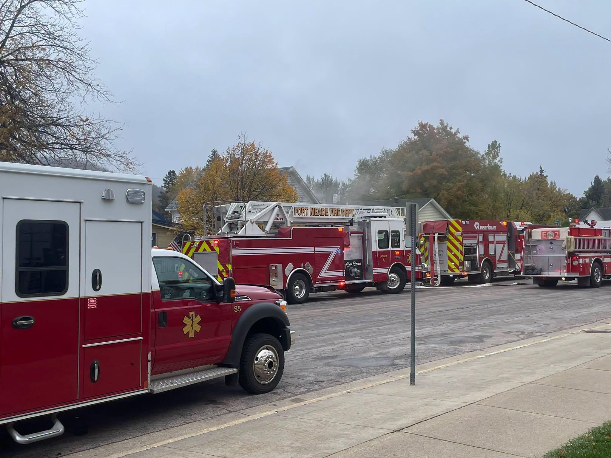 Sturgis Fire crews battling house fire on Cedar Street
