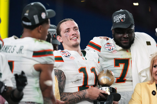 Carson Beck’s college career set to end when Miami faces Indiana in College Football Playoff finale