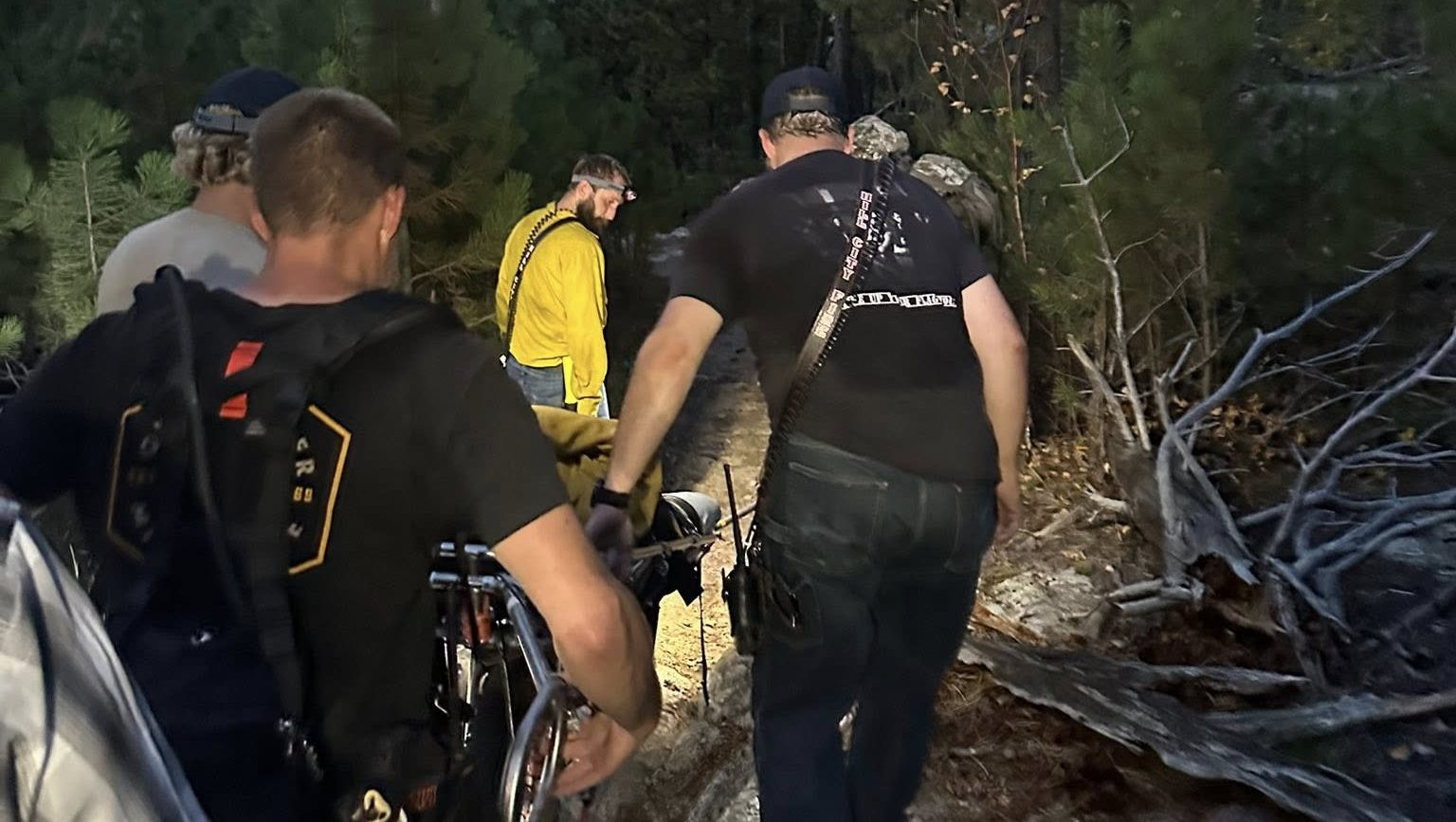 Rescue Team Aids Rider, Horse in Black Hills