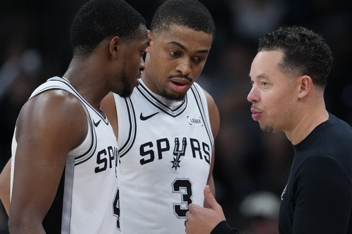 Adversity has been a constant for Mitch Johnson in his Spurs’ tenure. He’s handling things with ease