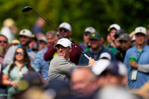 Rory McIlroy is taking a champion’s victory lap at Augusta National ahead of his Masters defense