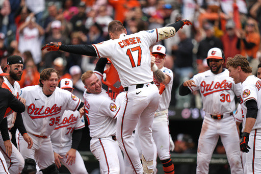 Orioles’ Colton Cowser showing signs of a breakthrough with 2 walk-off home runs in 2 days
