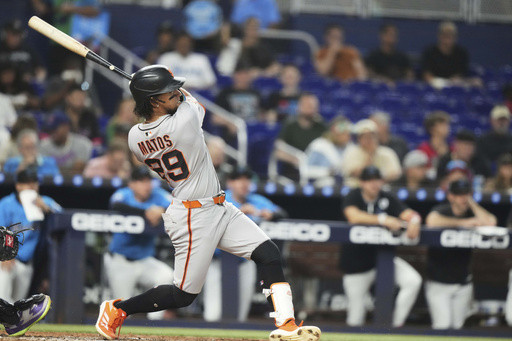 Luis Matos’ 3-run homer powers Giants to 4-2 win over Marlins