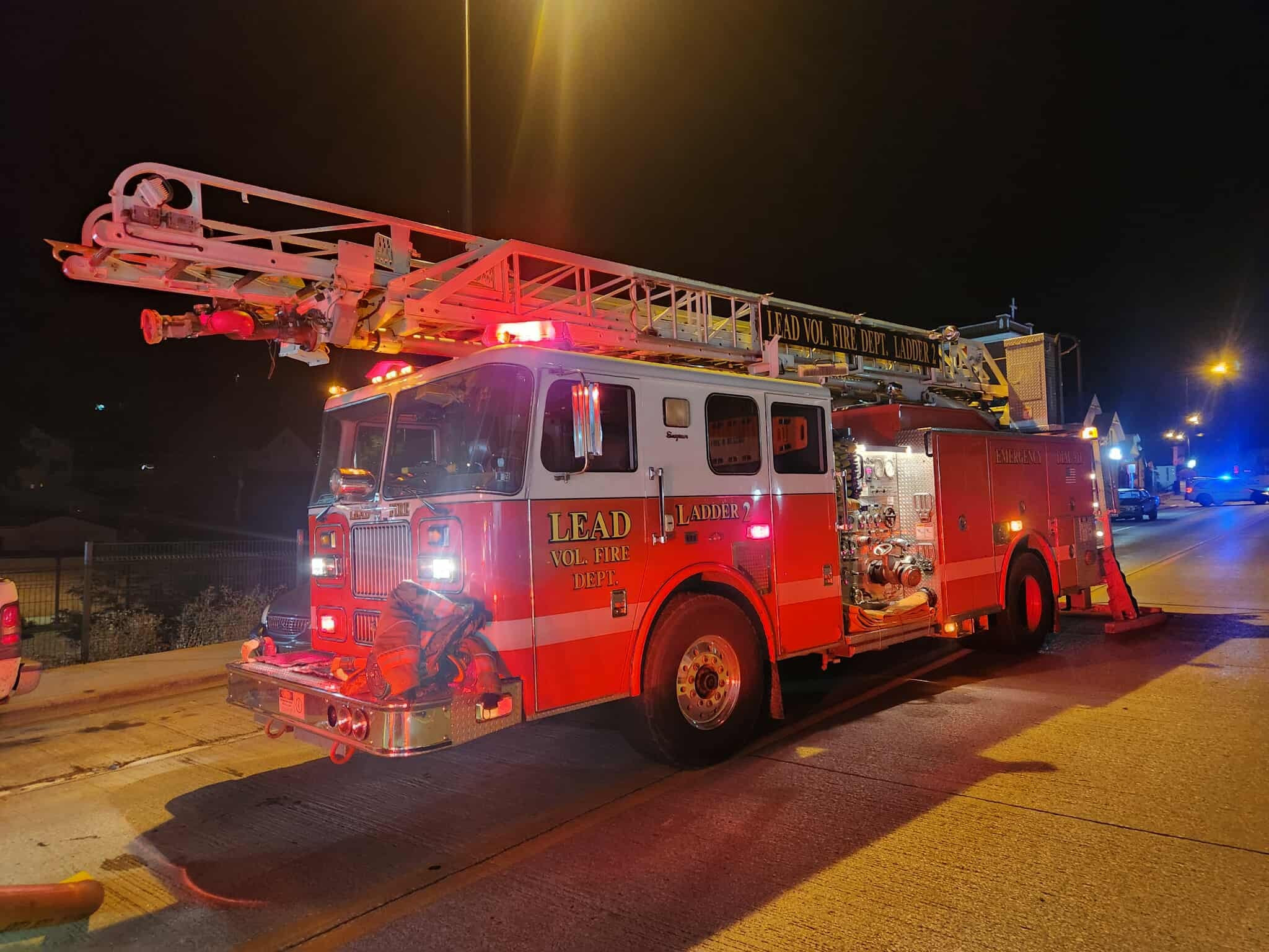 Lead fire responds to structure fire, gas leak early Sunday