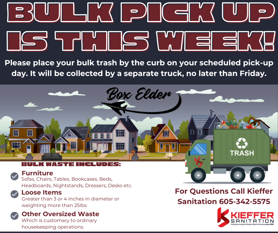 Box Elder Bulk Pick Up Week Set for April 13 to 17