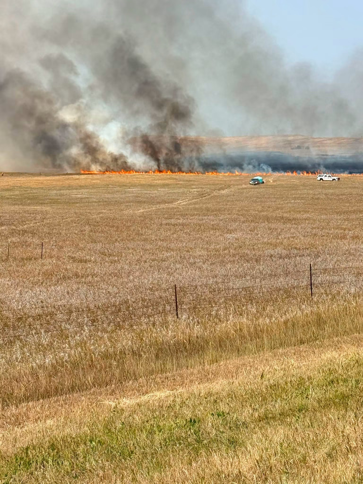 Crews Respond to Significant Highway 79 Grass Fire Outside Sturgis