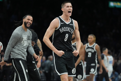 Nets guard Egor Demin sets NBA rookie record with a 3-pointer in 34th straight game