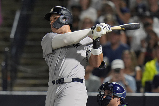 Yankees tie club record with 9 home runs in 13-3 win over Rays