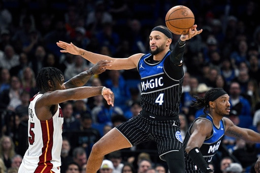 Bane scores 37 to lead the Magic past the Heat 117-108 in the NBA Cup quarterfinals