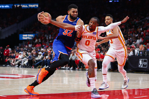 Towns has a triple-double and the Knicks beat the Hawks 114-98 to tie the series at 2-2