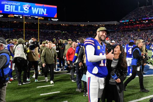 Josh Allen and the Bills reach midway point at 6-2 with signature win over rival Chiefs