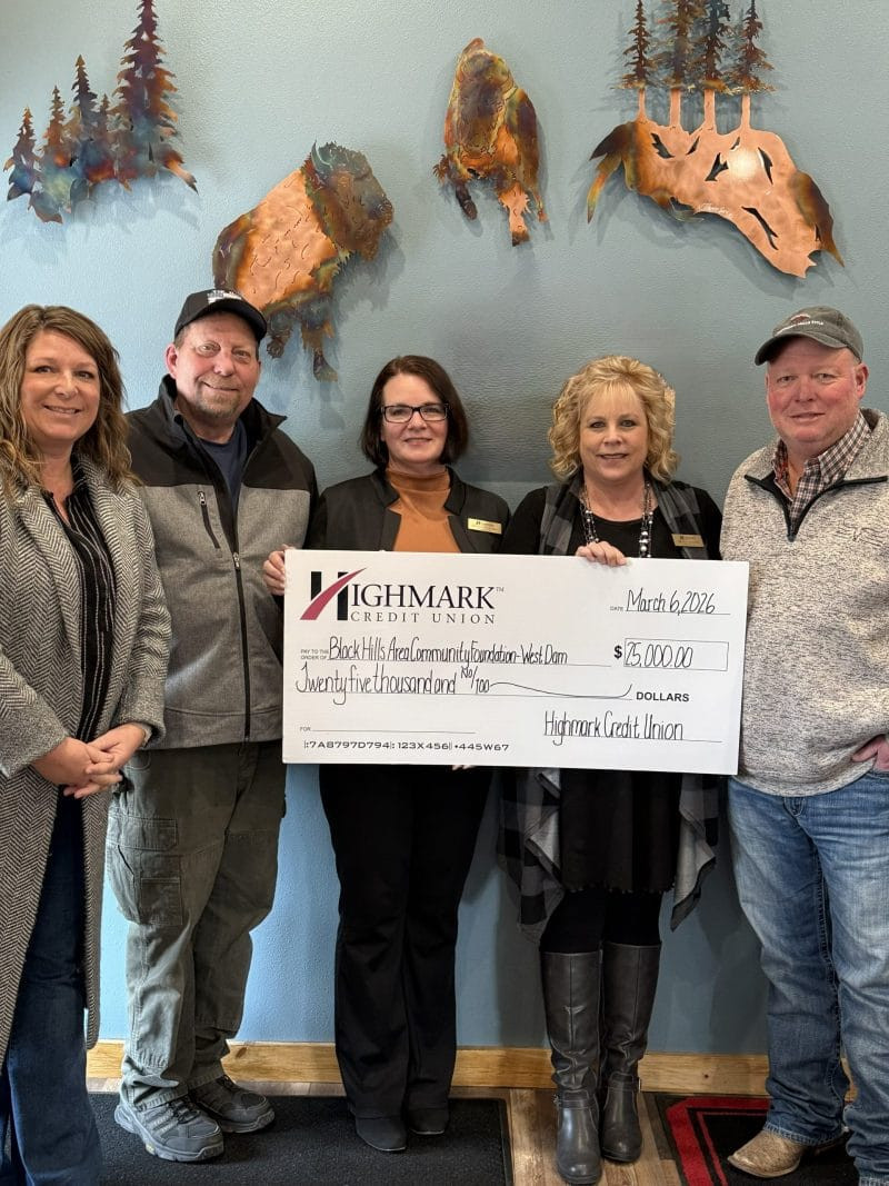 Highmark Credit Union Secures $25K Grant for Custer West Dam Project