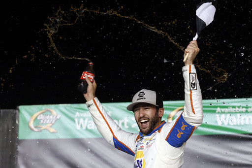 Home-state favorite Chase Elliott passes Brad Keselowski on final lap to win NASCAR Atlanta race