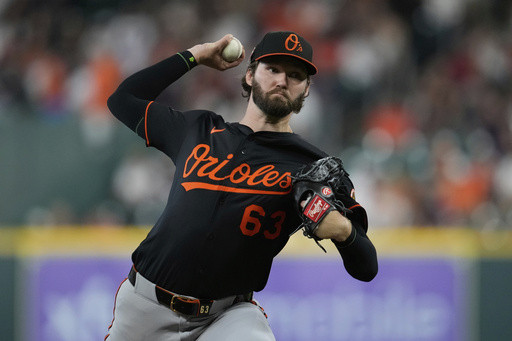 Orioles right-hander Young loses perfect-game bid on infield single in the 8th inning vs Astros
