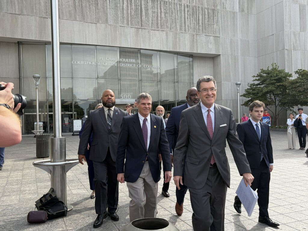 Judge criticizes Trump pressure on prosecutors on reflecting pool vandalism charges