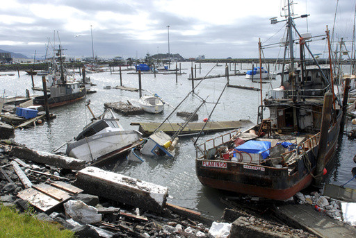 A tiny California city prone to tsunamis saw the highest waves in continental US after quake