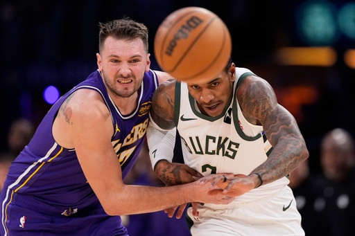 Giannis stops LeBron twice in the final minute as the Bucks rally to beat the Lakers 105-101