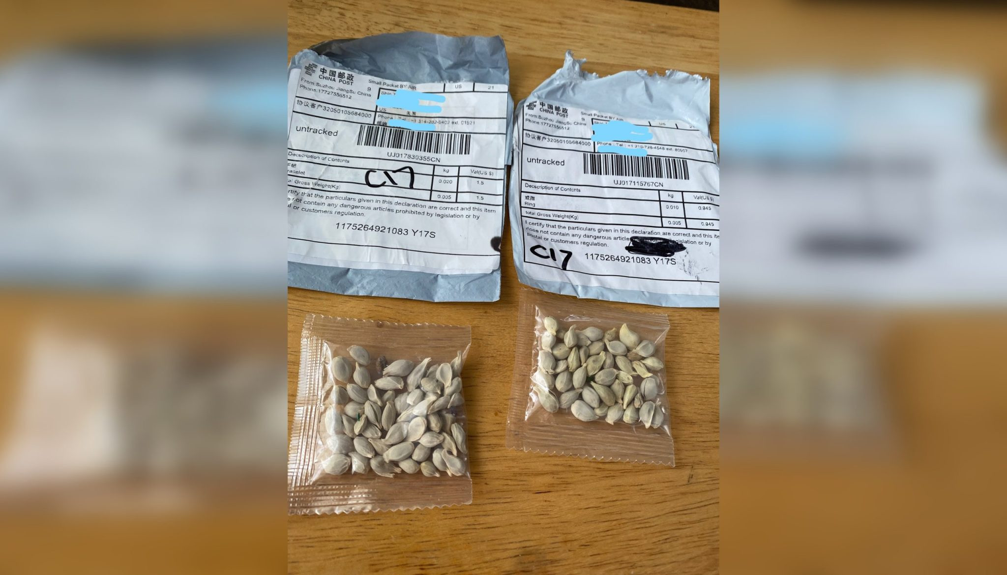 Mystery seed packages from China are showing up again in the United States