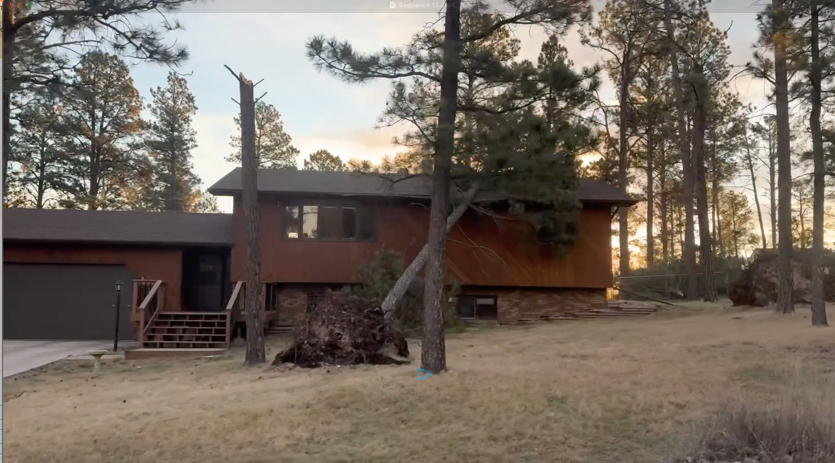 VIDEO: Pinon Jay Circle – Storm Damage