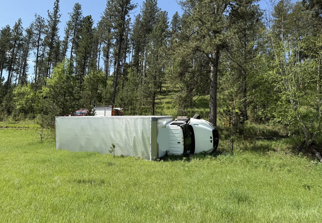 Johnson Siding, Whispering Pines crews respond to truck rollover