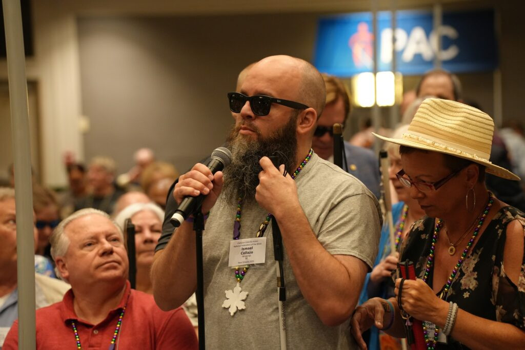 Owner of ‘Blind Guy Boards’ travels to D.C. on a mission to save services for his community