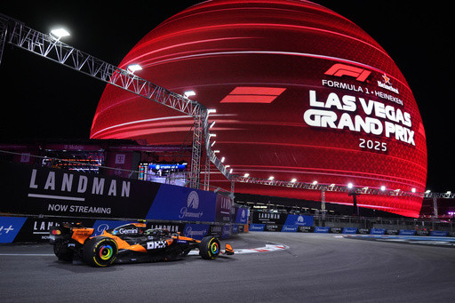 Las Vegas Grand Prix practice halted twice due to loose maintenance cover