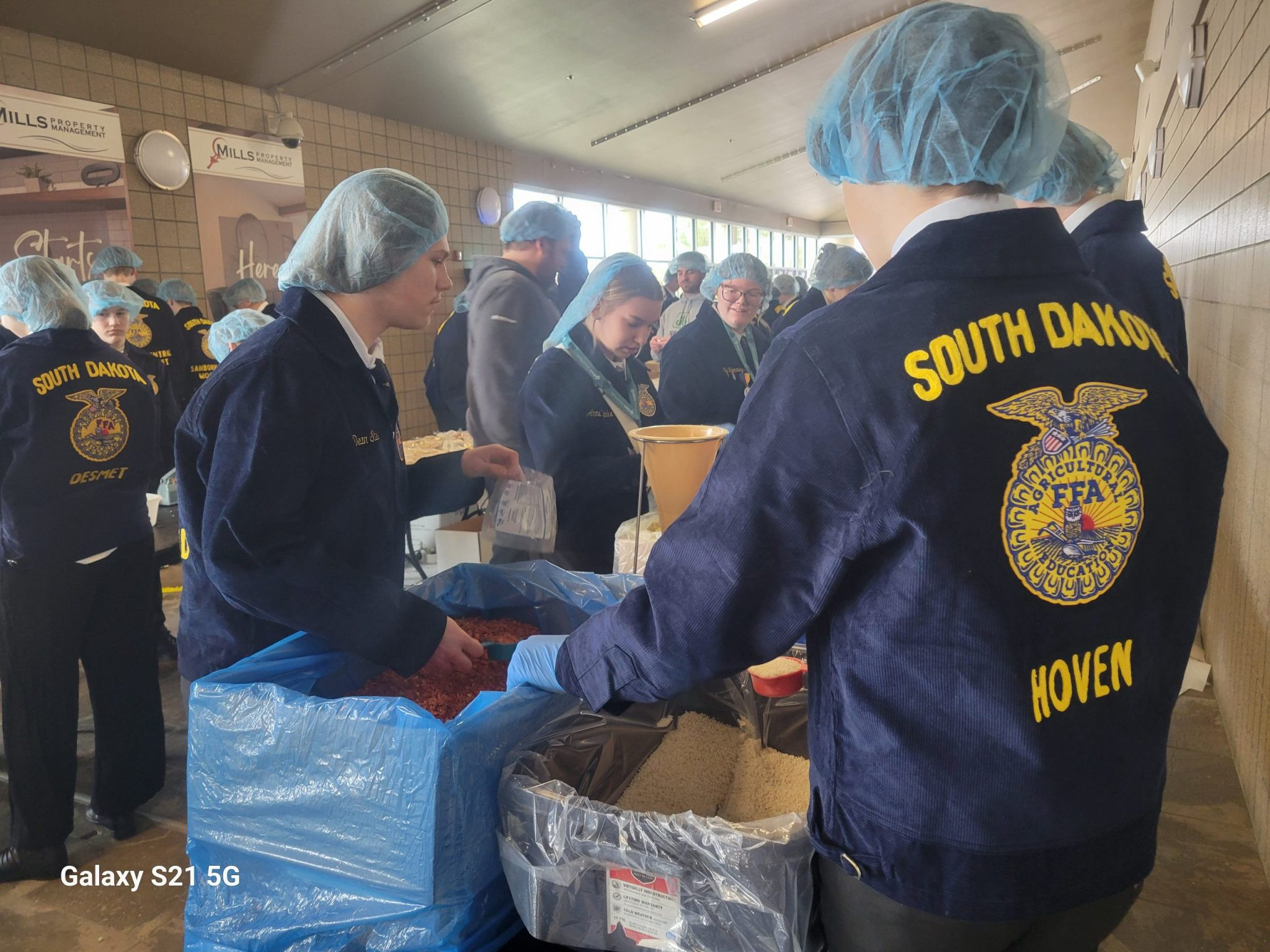 FFA members package 55,728 meals during Living to Serve Day