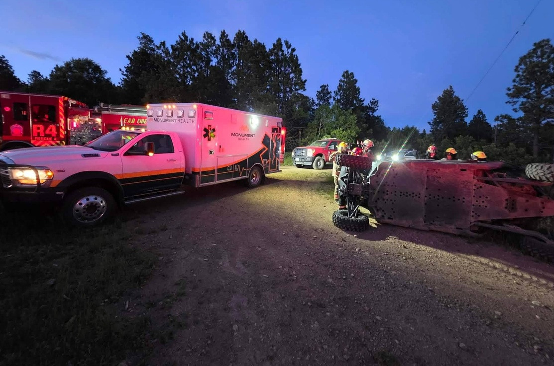 Side-by-side accident sends individual to hospital